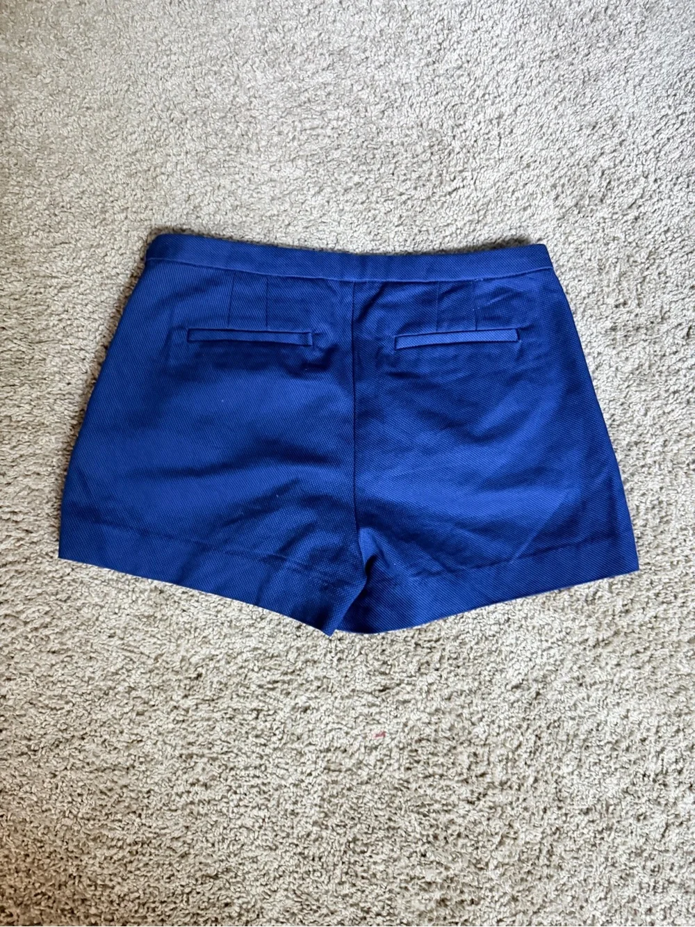 J. Crew Cobalt Blue High-Waist Pleated Women's Shorts